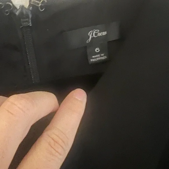 J. Crew Classic Black Long Sleeve Dress - Picture 2 of 3